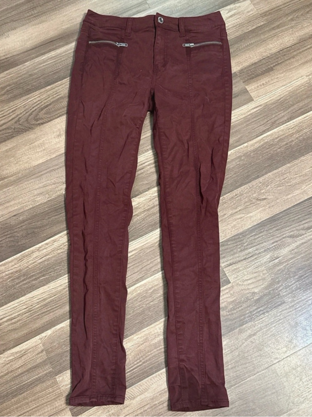 American eagle Hi-rise jegging Women's Burgundy size 4